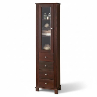 Hochwertiger Badezimmer Schrank Hochschrank Holz Badmöbel Luxus Schränke Regal