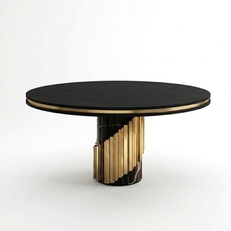 Hochwertiger Luxus Holz Designer Ess Tische Rund Tisch Italienische Möbel