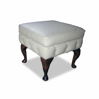Hocker Chesterfield Beistellhocker Ottomane Couch Leder Stoff Textil Sitz Neu