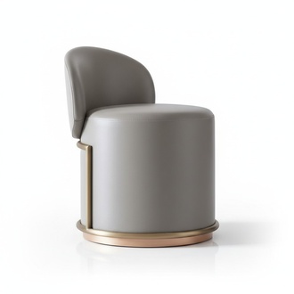Hocker Design Polster Fußhocker Ottomane Sitz Leder Chaise Lounge Pufa Sessel