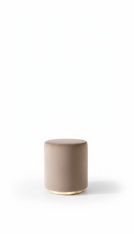 Hocker Sitzer Sitzhocker mit Samtbezug Samt Schlafzimmer Stoff Rund