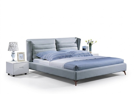 Holz Design Bett. Doppel Luxus Ehe Modernes Hotel Gestell Schlaf Zimmer Betten.