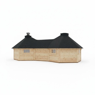 Hütte Berghütten Sauna Grillkota 22m² Holzhaus Garten Laube Kota Grills