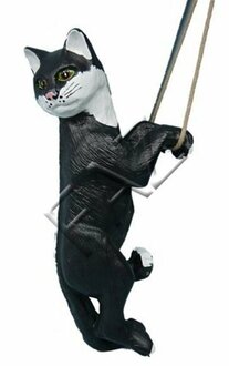 Katze Tier Figur Garten Statue Skulptur Figuren Skulpturen Dekoration Deko