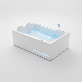 Hydromassagewanne Badewanne Whirlpool Blubberbad Spa-Bad Whirlwanne 180x120 cm