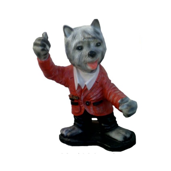 Abstrakte Designer Figur Tier 126cm Statuen Figuren Skulpturen Dekoration