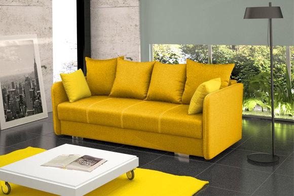 Schlafsofa Klappcouch 3-Sitzer Schlaffunktion + Bettkasten Couch Sofa Klappsofa IGA
