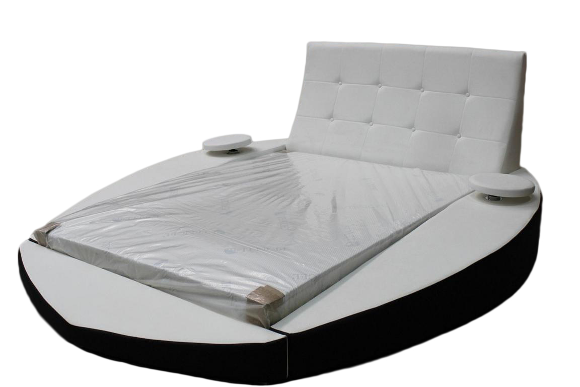 Designer Bett Betten Polsterbett Rundbett 160x200 Ehebett Doppelbett Sofort