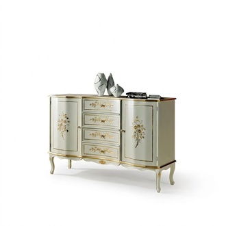 Luxus Kommode Schrank Italienische Holz Möbel Design Sideboard Konsole Barock
