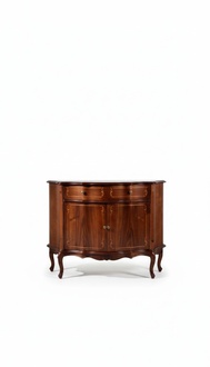 Italienische Möbel Kommode Schrank Braun Design Luxus Holz Stil Barock Anrichte