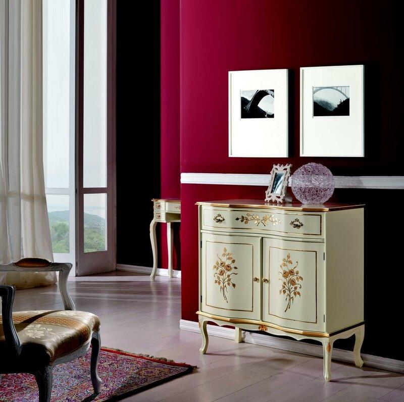Wohnzimmer Möbel Klassische Barock Luxus Sideboard Kommode Echtholz Anrichte Lowboard