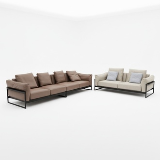 Italy Möbel Leder sofa Couch Polster Garnitur 4+2 Designer Couchen Sofas