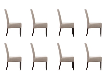 8x Stuhl Set Polster Sitz Stühle Garnitur Wartezimmer Kanzlei Praxis Lounge