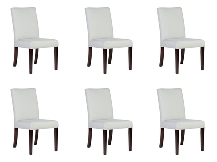 6x Stühle Stuhl Polster Design Lounge Club 6 x Sitz Lehn Garnitur Sessel Neu