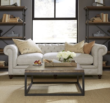 Chesterfield Sofa Couch Polster Stoff Leder Couchen Polster Garnitur 3 Sitzers