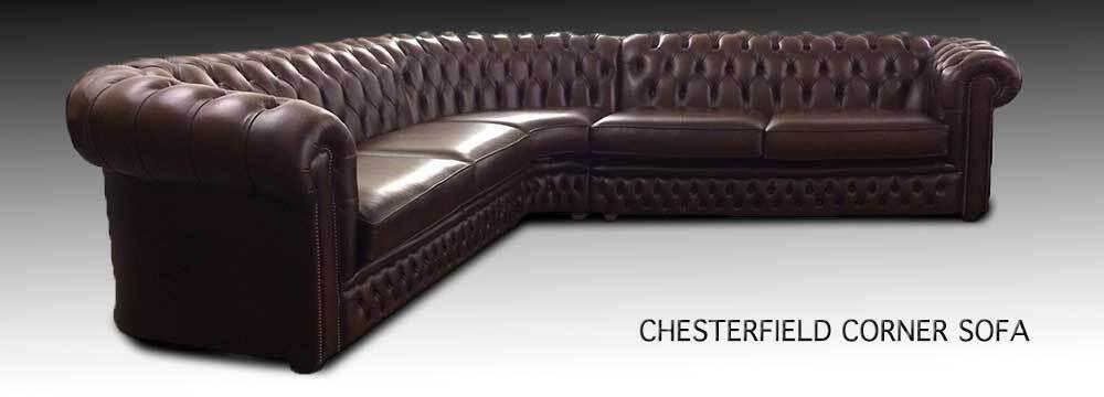 Chesterfield Ecksofa Sofa Couch Ledersofa Polster Eck Design 100% Leder Sofort