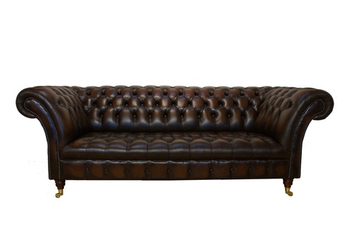 Chesterfield Design Luxus Polster Sofa Couch Sitz Garnitur Leder Textil Neu