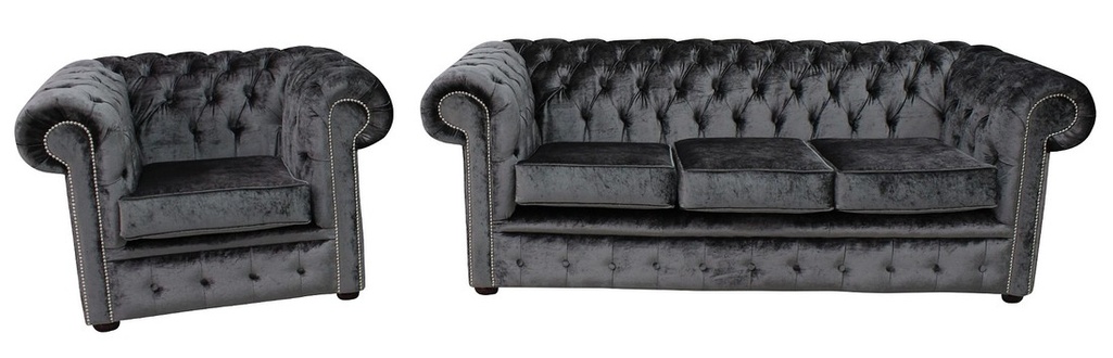 Sofagarnitur Sofa Couch Komplette Luxus Polster Sitz Textil Garnitur 3+1
