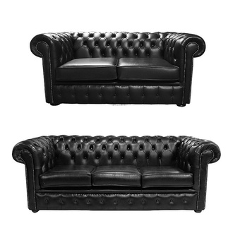 Chesterfield Sofagarnitur 3+2 Sitzer Couch Sofa Polster Garnitur Komplett Set