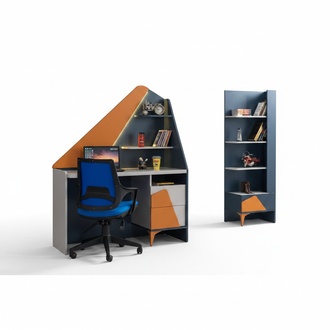 Jugendzimmer Set Schreibtisch Bücherregal Komplett Moderne Schränke Top-Qualität