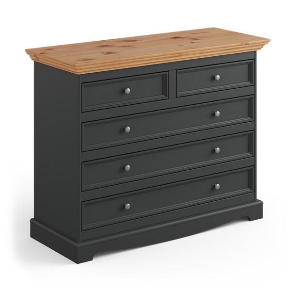 Kommode Luxus Kommoden Landhaus Design Möbel Polster Holz Konsole Schwarz Board