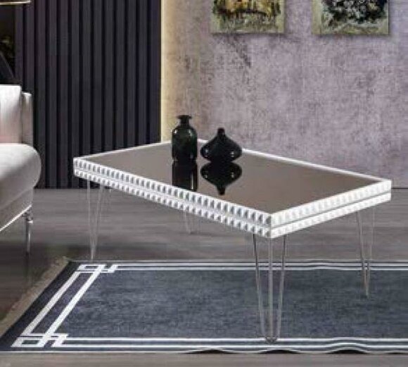 Couch Tisch Kaffee Tische Wohnzimmer Massiv Beistell Couchtisch Luxus