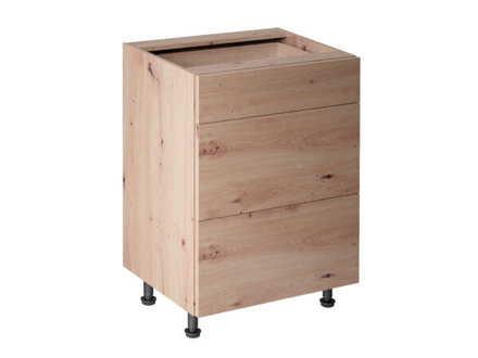 Küchenschubladenschrank Unterschrank 3 Schubladen Kommode Schubladenmodul