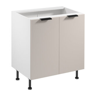 Küchenunterschrank Küchenmodul Küchenschrank Doppeltüriger Küche Weiß