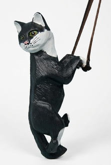 Katze Tier Figur Garten Statue Skulptur Figuren Skulpturen Dekoration Deko