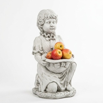 Kind Figur Skulptur Figuren Statue Figur Deko Design Garten Dekoration
