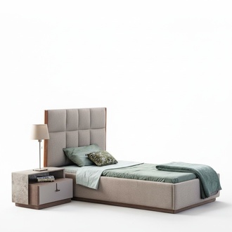 Kinderzimmer Möbel Designer Einzelbett Holz Nachttisch Schreibtisch 4tlg