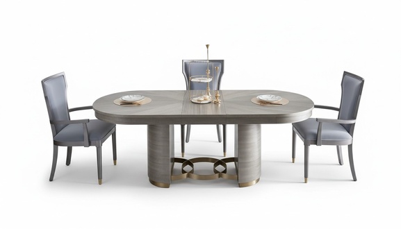 Klassisch Designer Ess Tisch + 4 Stühle Set Garnitur Zimmer Gruppe 5 tlg. Tische