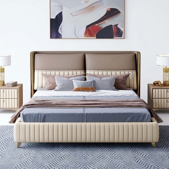Klassisch Doppelbett Bett Ehebett Design Luxus Betten Modern Stil neu 180x200cm !
