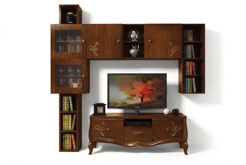 Klassisch Gruppe rtv Set Wohnzimmer Vitrine tv Modern Holz Möbel Schrank Stil