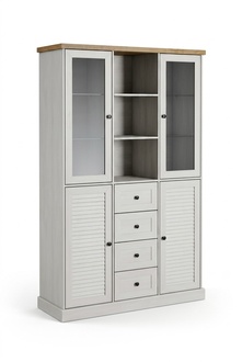 Klassische Anrichte Schrank Vitrinenschrank Vitrinen Anrichten Glas Schränke Neu