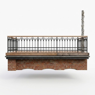 Klassische Geländer Handgefertigte Balkon Treppen Schmiedezaun Zaun 1lfm #382