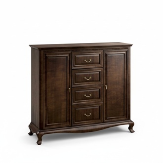 Klassische Kommode Kommoden Echtholz Holz Schrank Massivholz Handarbeit V-Ksz