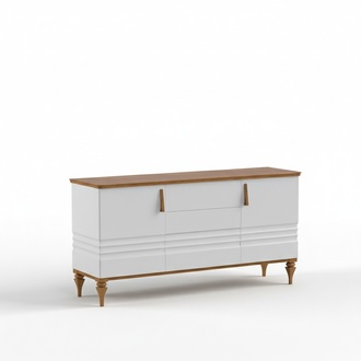 Klassische Kommode Vitrine Kommoden Vitrinen Kommodenschrank Schrank TO-K3sz