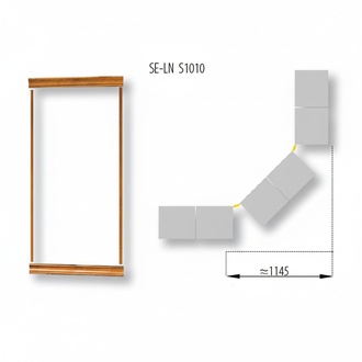 Klassische Kronenabschluss Satz für Bücherschrank Schrank System SE-LN-S1010