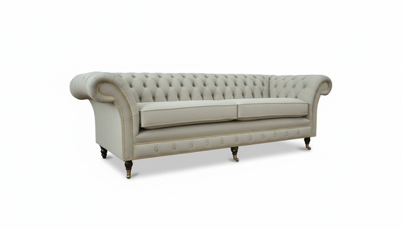 Klassische Möbel Chesterfield Sofa Couch Polster Sofas Couchen Textil