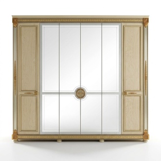 Klassische Schränke Schrank Schrankwand Kleiderschrank 6 Türen Holz Neu Möbel