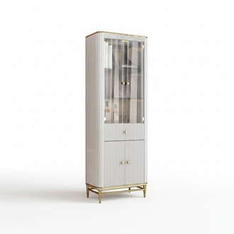 Schränke Klassische Vitrine Holz Edler Luxus Glas Schrank Holz Regal Vitrinen
