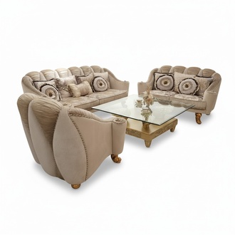 Klassische Sofagarnitur 3+2+1 Barock Rokoko Antik Stil Sofa Couch Couchen neu