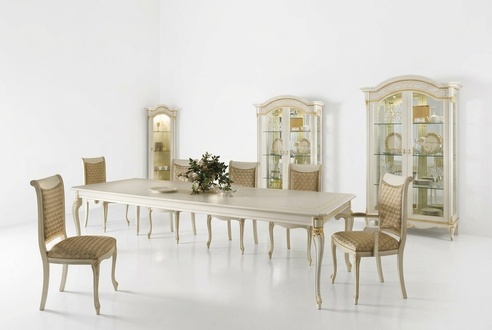 Klassische Stil Möbel Massive Holz Italien Esstisch 6 Stühle Set Gruppe Garnitur jvmoebel®