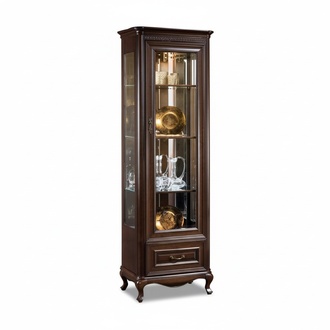 Klassische Vitrine Schrank Wohnzimmer Vitrinenschrank Vitrinen Neu VW1/2 Vitrine
