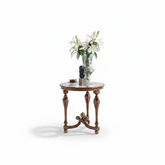 Klassischer Couchtisch Braun Holz Möbel Wohnzimmer Designer Tisch