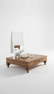 Klassischer Couchtisch Holztisch Beistelltisch Tische Holz Wohnzimmer