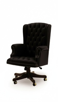 Klassischer Drehsessel auf Rollen Bürostuhl für Chef Bürostuhl Italienischer Neu
