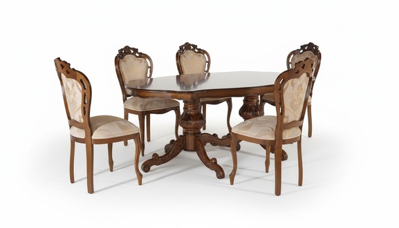 Klassischer Luxus Tisch Holz Tische Barock Rokoko Antik Stil Ess Wohn Zimmer