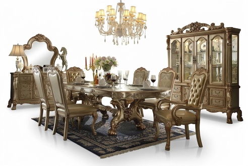Klassischer Luxus Tisch Holz Tische Barock Rokoko Antik Stil Ess Wohn Zimmer neu